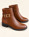 Bottines Cognac