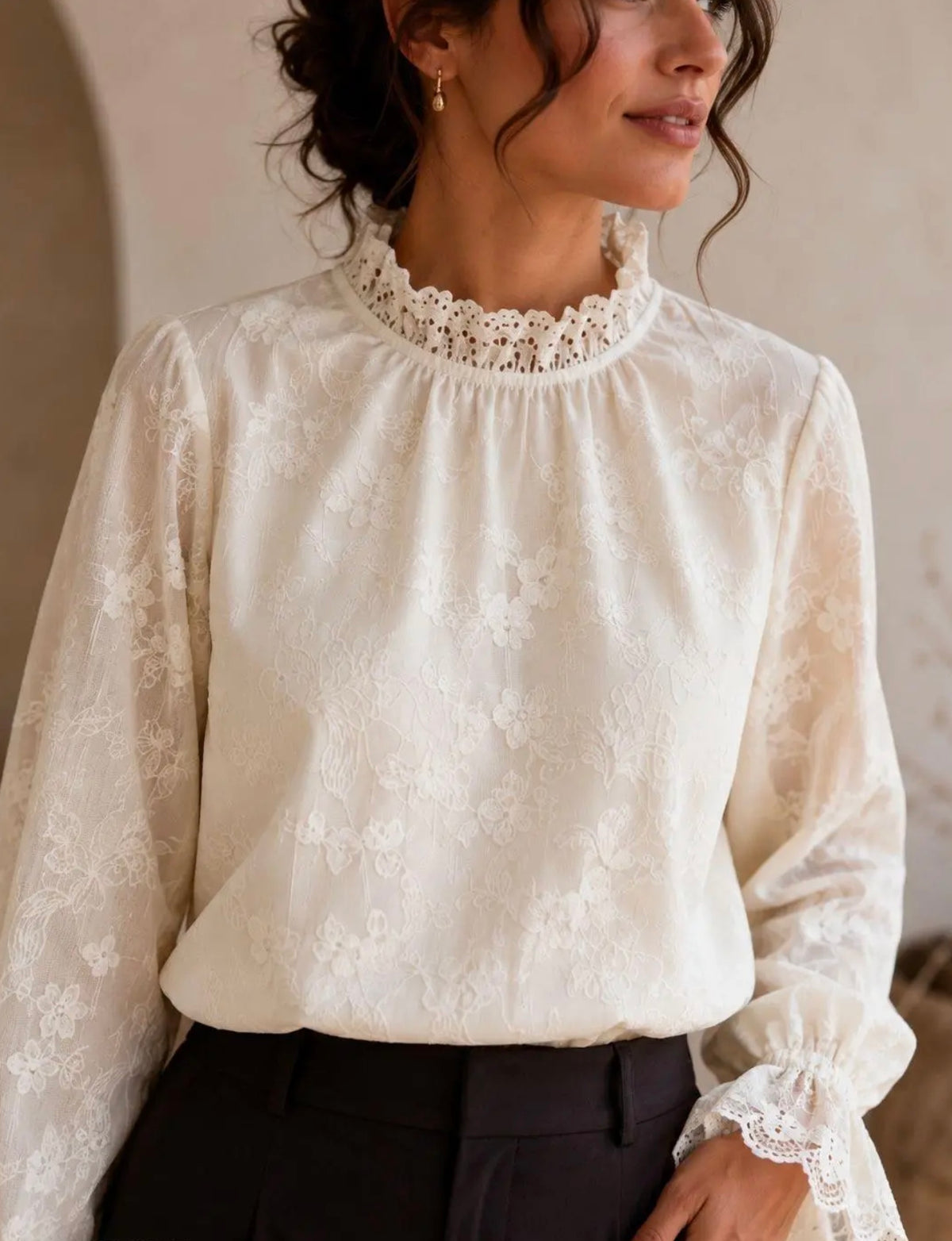 Blouse volantée
