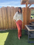 Pantalon fluide Terracotta