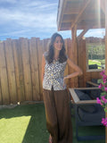 Pantalon fluide Chocolat
