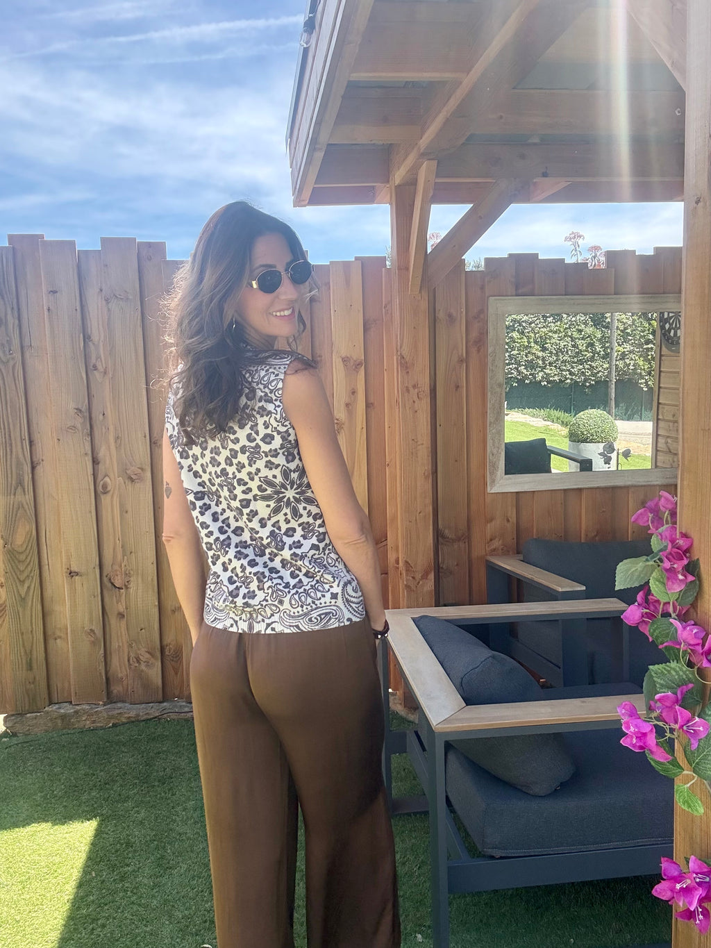 Pantalon fluide Chocolat