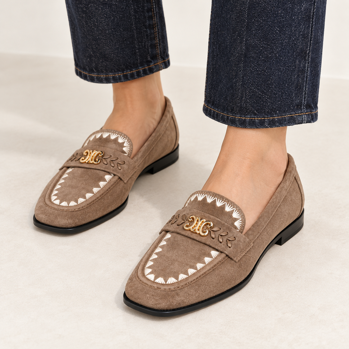 Mocassins brodés