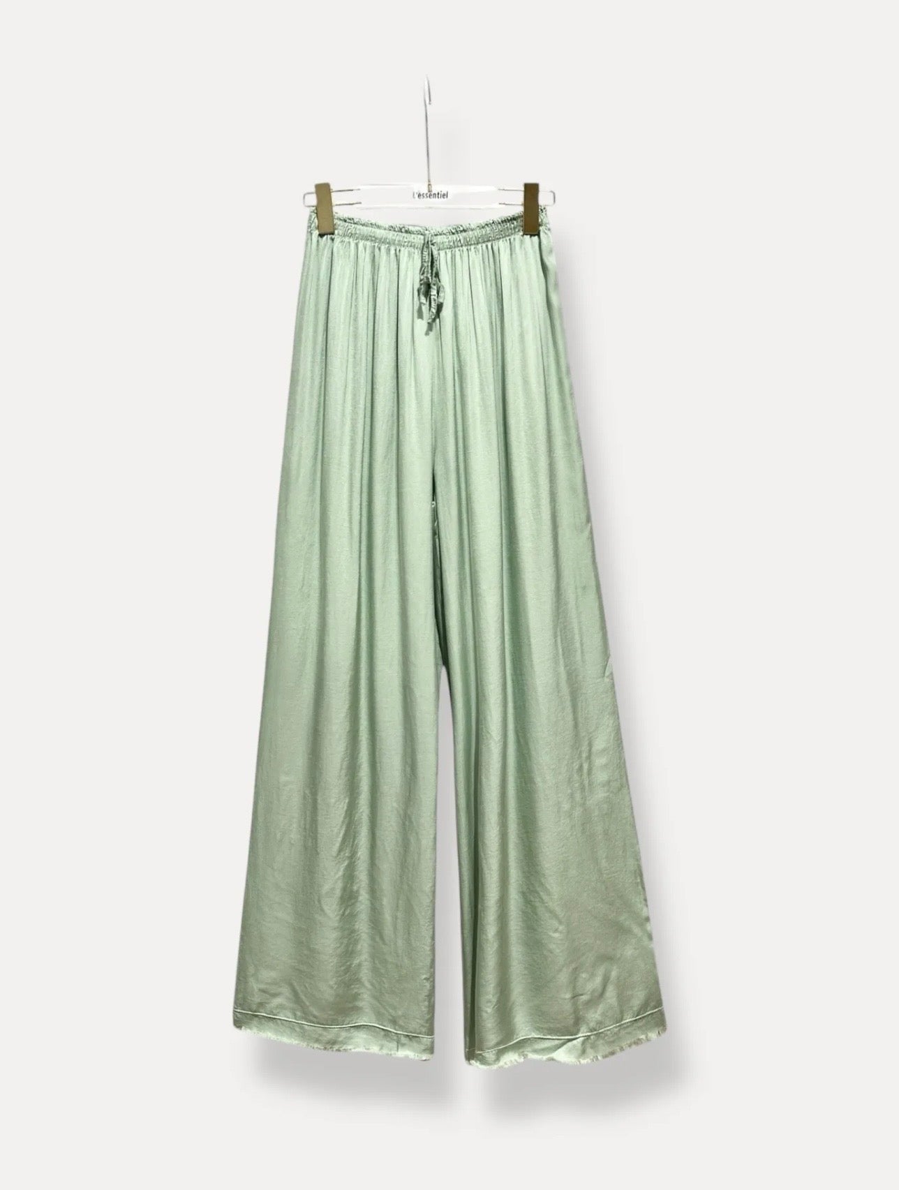 Pantalon fluide Vert Pastel