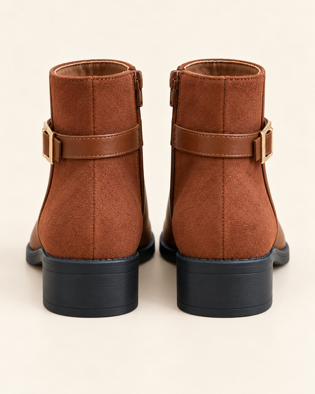 Bottines Cognac