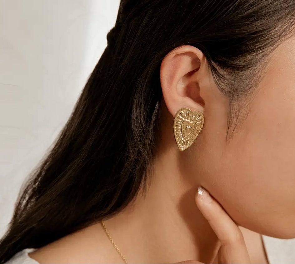Boucles d’oreilles Coeur