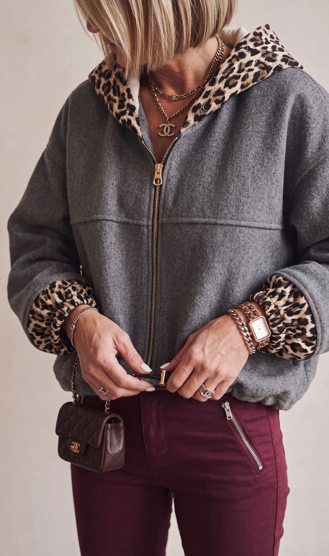 Veste Léo Grise